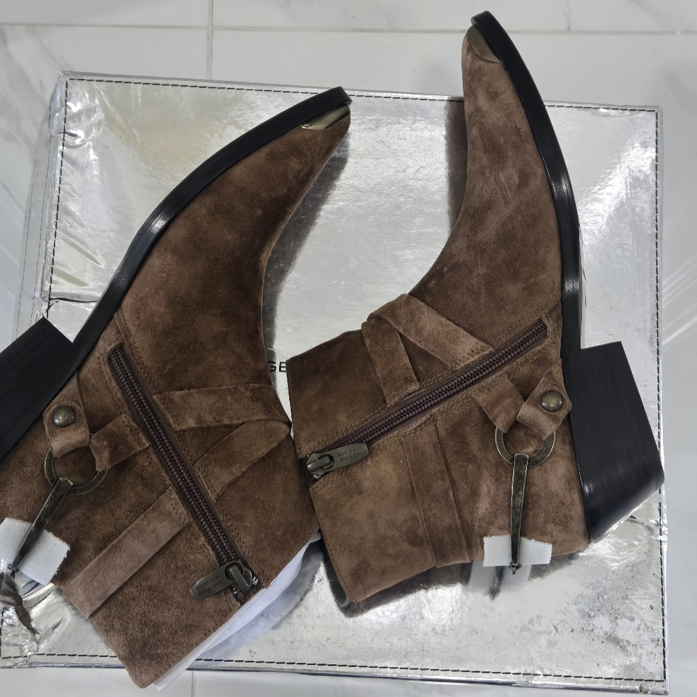 Sigerson Morrison Womens Jade Rovere Natural Ankle Boots EUR 38 (2019456) - Picture 9 of 13